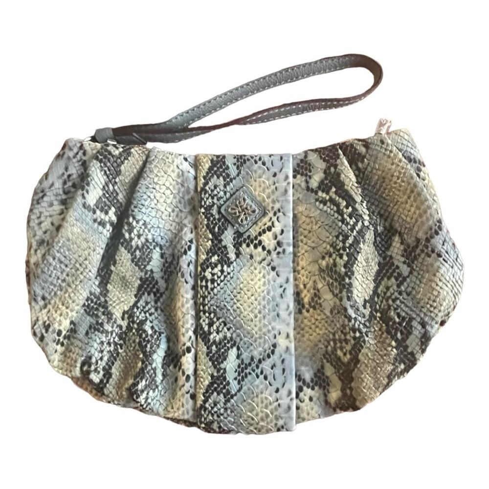Simply Vera Vera Wang Faux Leather Snake Pattern Wristlet with Card Slots